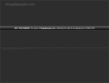 Tablet Screenshot of blogallpeople.com